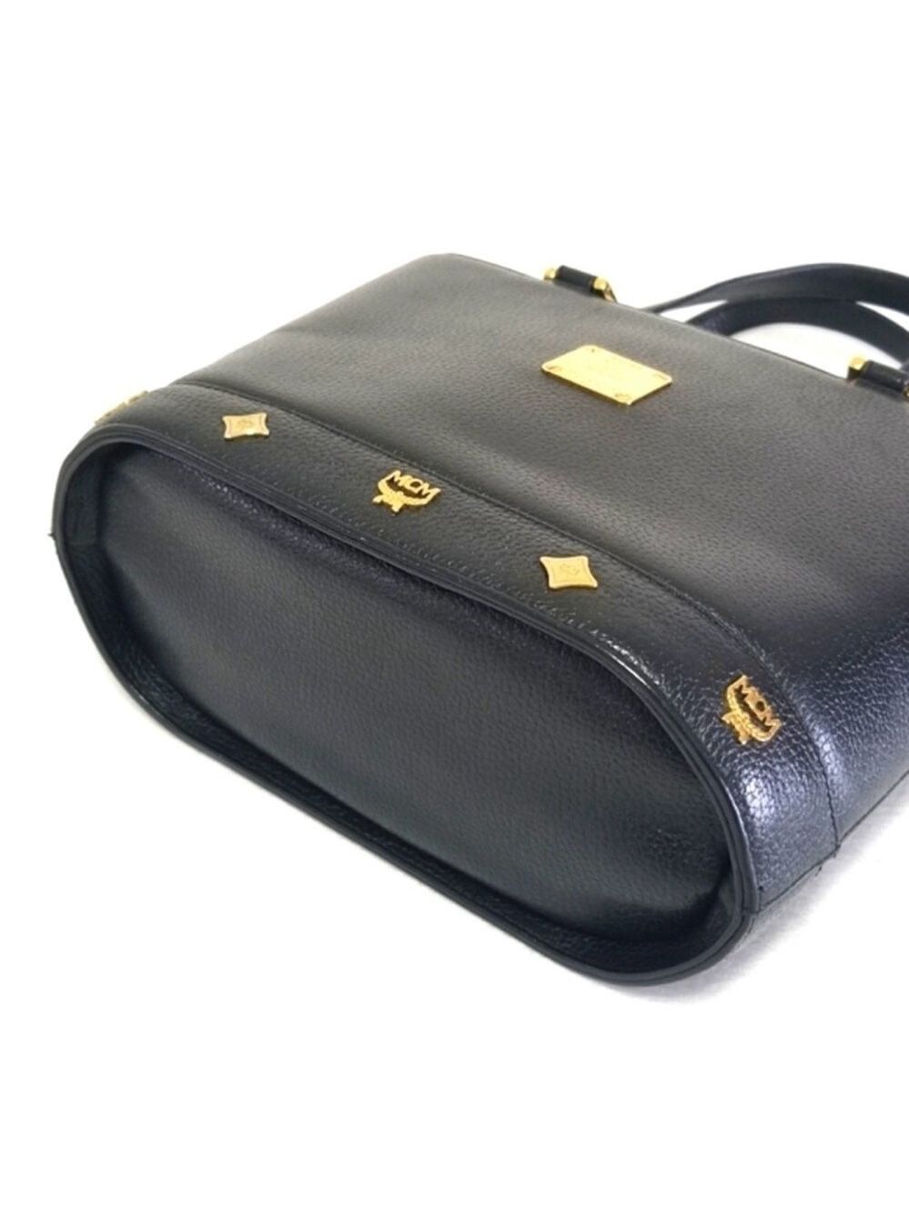 MCM Black Leather Flap Bag with COA - Picture 5 of 14